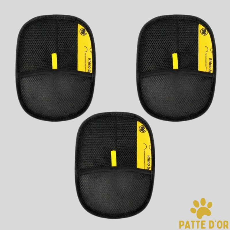 Gant Patte D'Or : Retirez tous les poils en un seul passage.