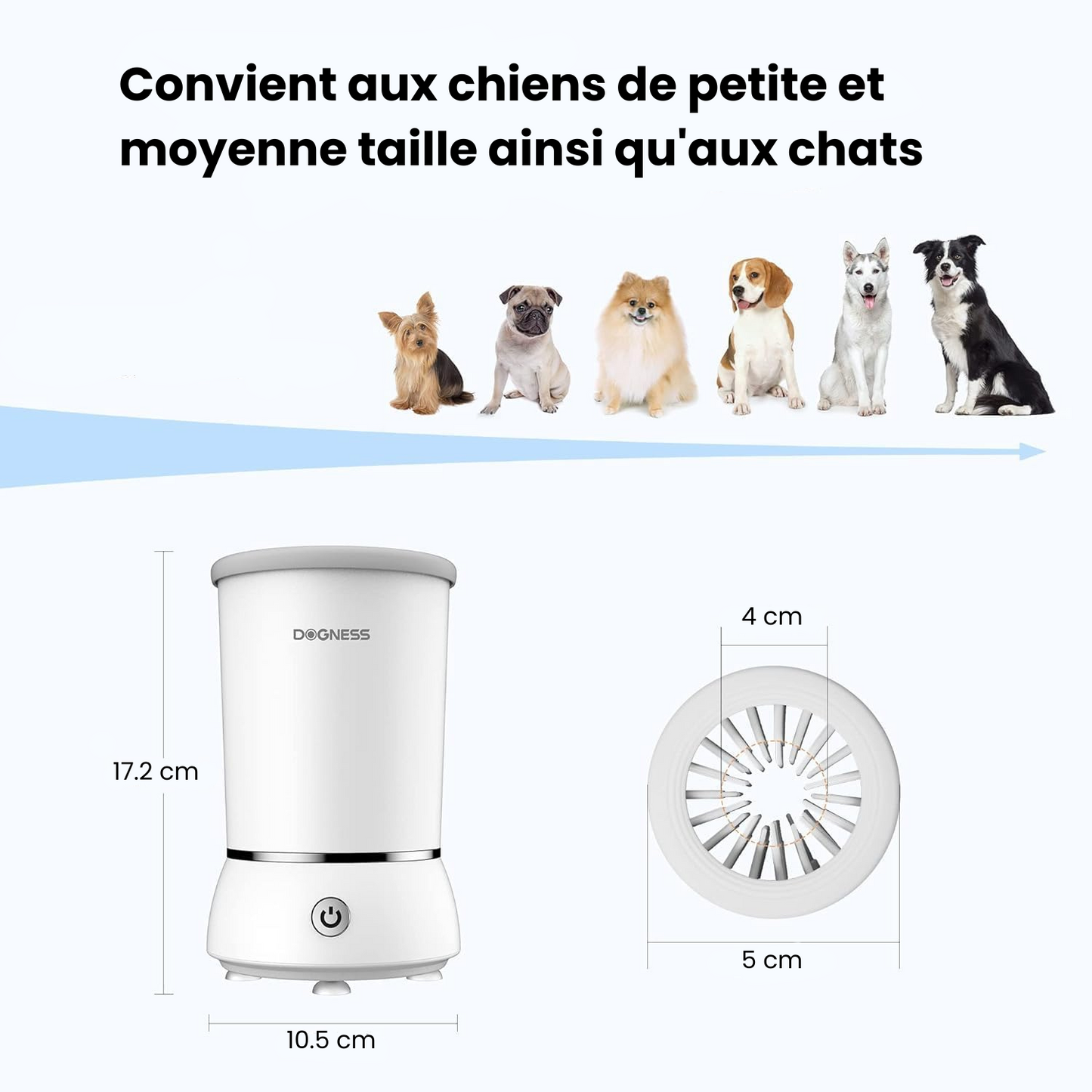 Nettoyeur automatique de pattes pour chiens