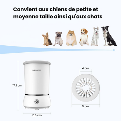 Nettoyeur automatique de pattes pour chiens